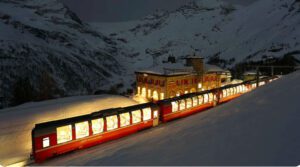 By the light of the full moon Bernina Line