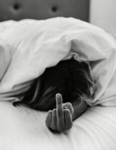 Woman having a bad day FY