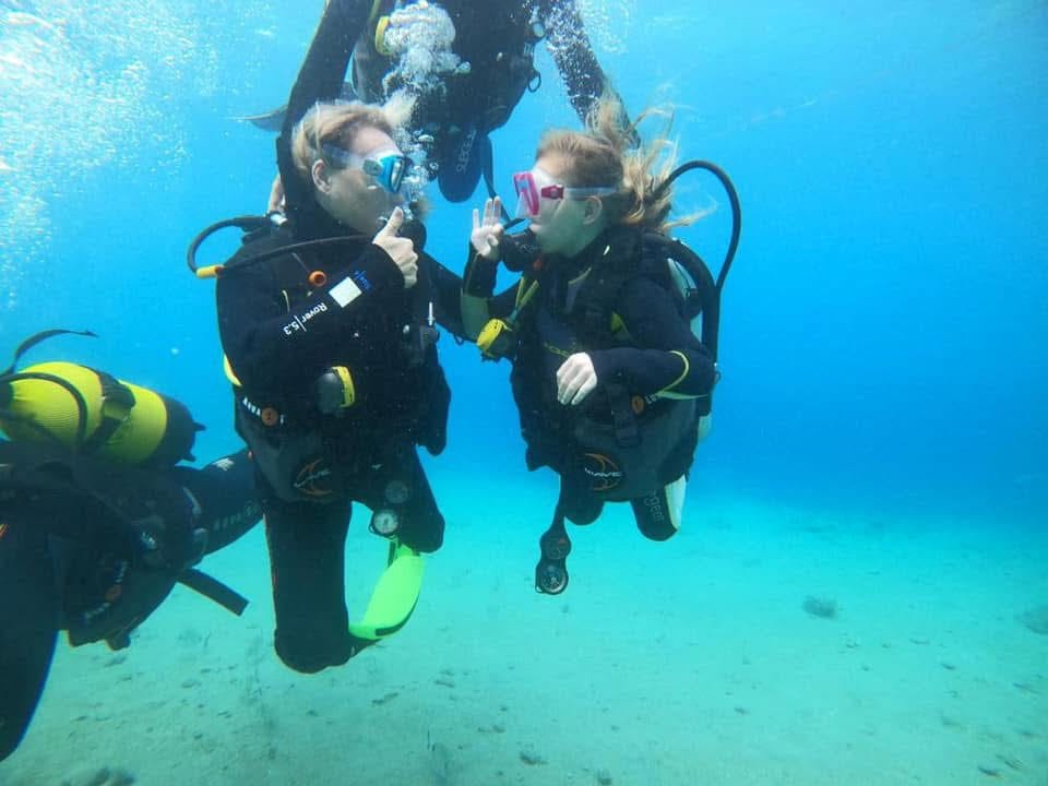 Day & nicole diving in Turkije