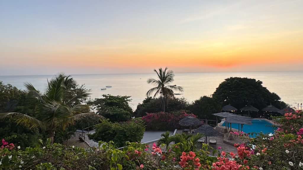 Sunset at the Manta Resort