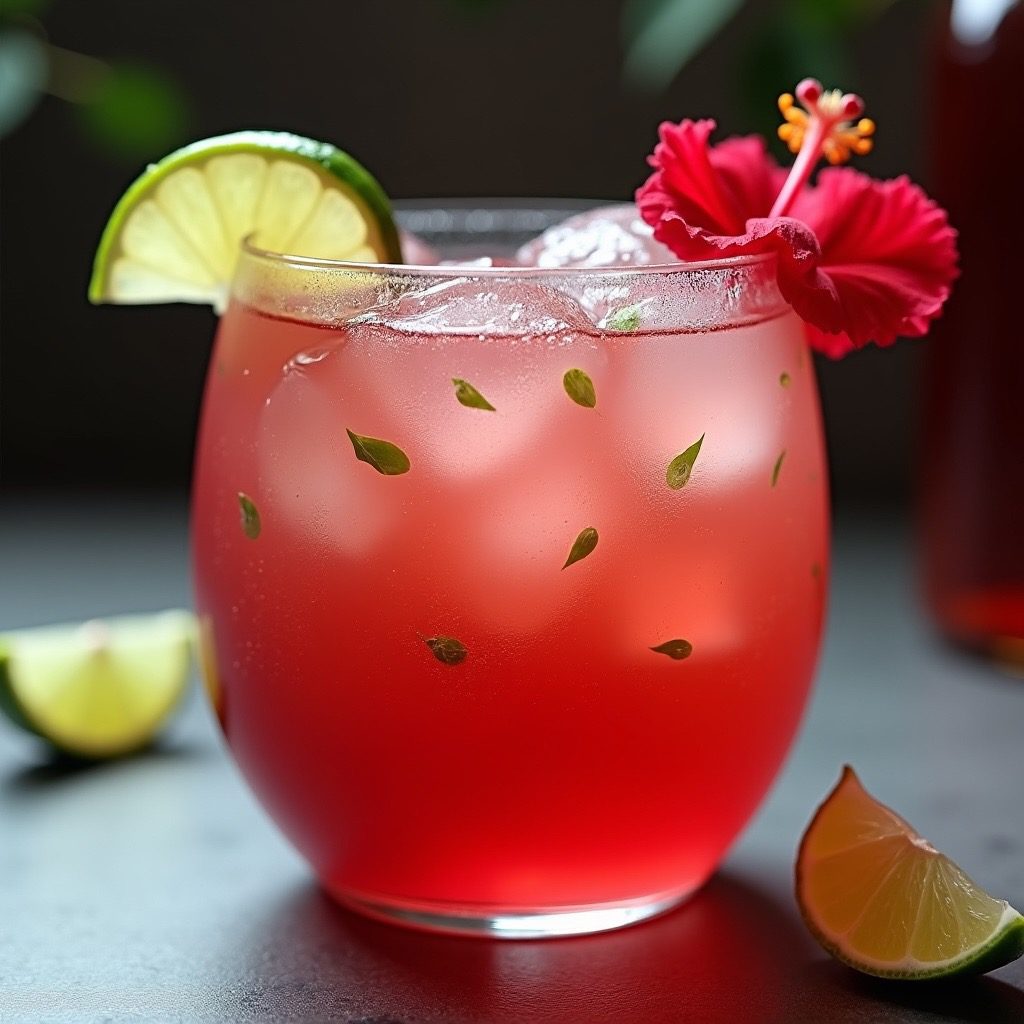 Hibiscus Heatwave, a Tropical Hibiscus Paradise tea and allow it to cool completely.