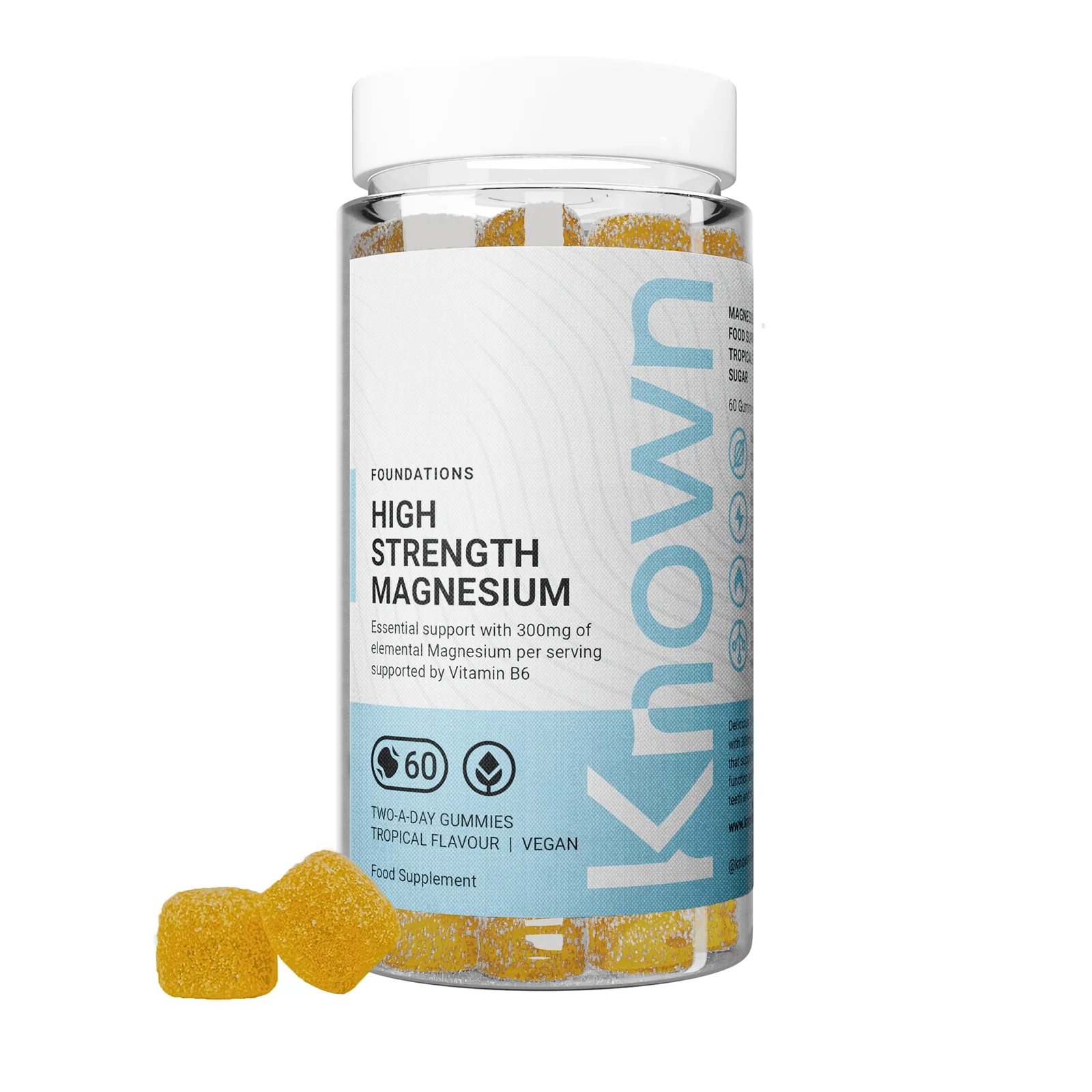 Known Nutrition High Strength Magnesium Vegan Gummies – Daily Wellness in a Delicious Gummy